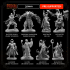 8 miniatures - 32mm - classic miniatures RPG bosses - MASTERS OF DUNGEONS QUEST image