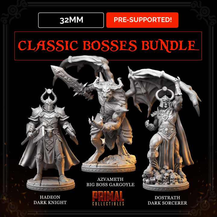 $16.0032mm - classic miniatures RPG bosses - MASTERS OF DUNGEONS QUEST