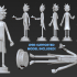 Rick Sanchez from Rick and Morty 3D Print Ready and Presupported image