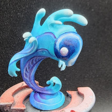Picture of print of Water little elemental 32mm pre-supported