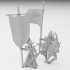 Dark Elf Battle Standard Bearer Miniatures (32mm, modular) image