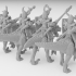 Dark Elf Raptor Knight Miniatures (32mm, modular) image