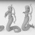 Dark Elf Snake Folk Miniatures (32mm, modular) image