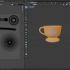 Hannibals Teacup UV-unwrapped for texture painting image