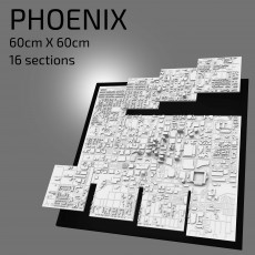 3D Phoenix | Digital Files | 3D STL File | Phoenix 3D Map | 3D City Art | 3D Printed Landmark | Model of Phoenix Skyline | Art