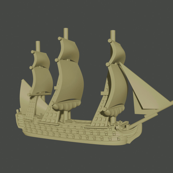 $24.991/2400 Napoleonic Fleet Set (7 models) + Blender Customiser Files