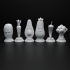 Angry vegetables chess pieces set image