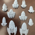 SCI-FI Ships Fleet Pack - Polar League - Presupported print image
