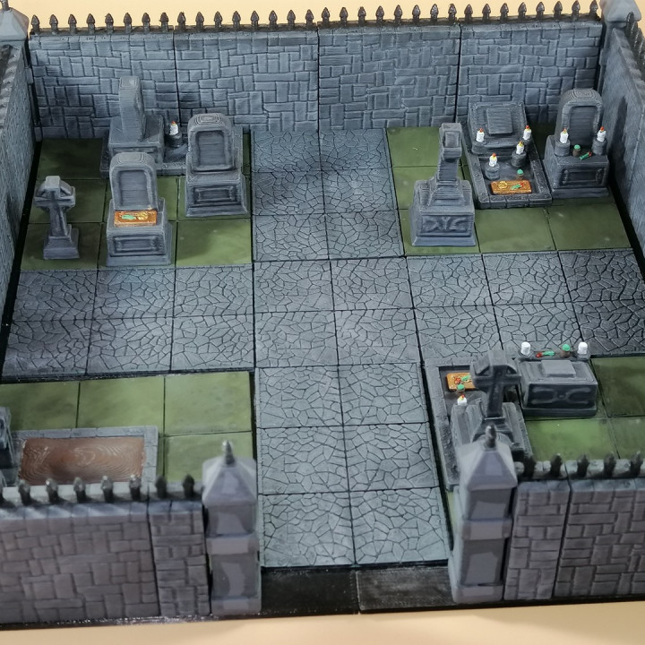 Gravestone and graveyard fantasy tabletop settings 28mm scale