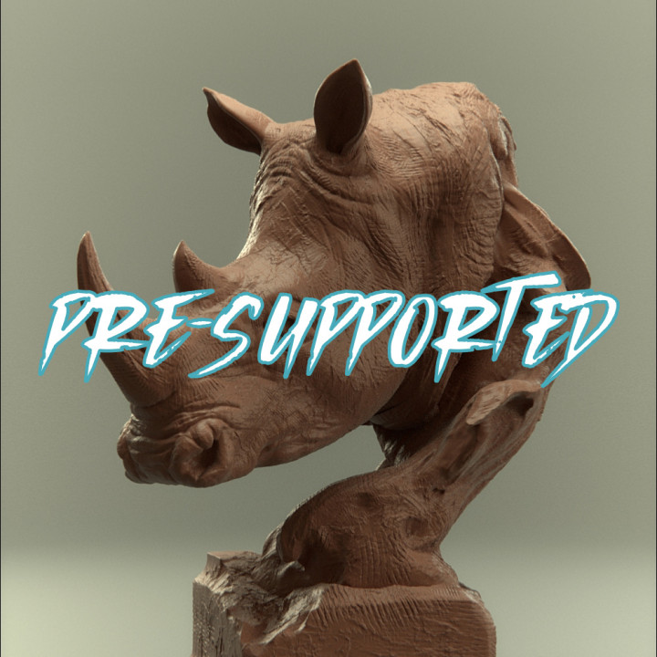 Savanna Bust Rhino presupported's Cover