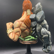 Picture of print of Earth master bust pre-supported