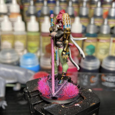 Picture of print of 9a Shard (sword mistress) - 32mm - DnD