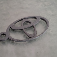 Picture of print of toyota key ring