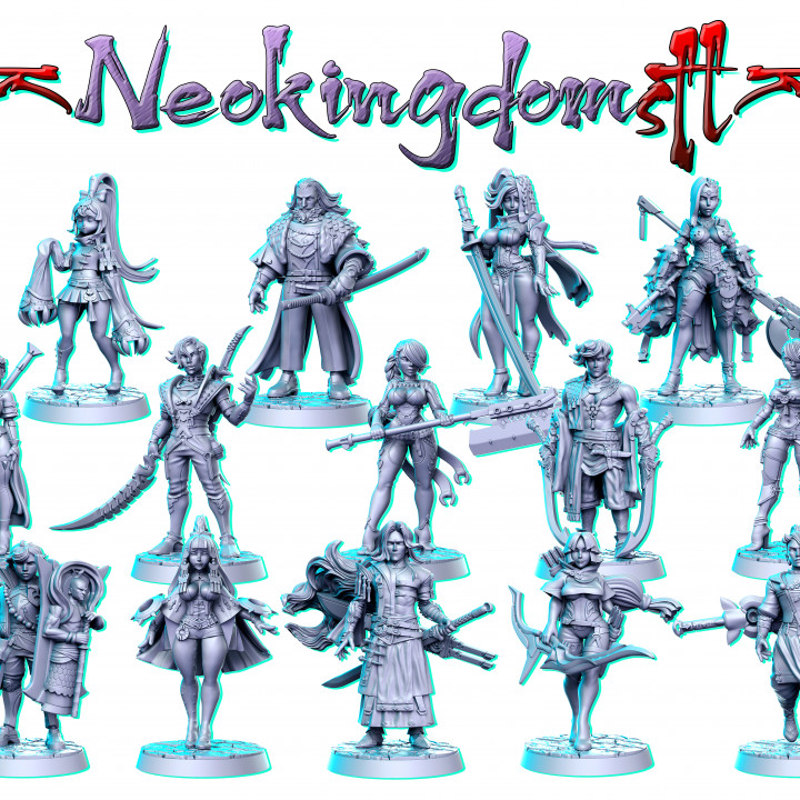 Full and PRE-SUPPORTED Neokingdom STL's Cover