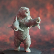 Picture of print of Sharkenbear  - Tabletop Miniature (Pre-Supported)