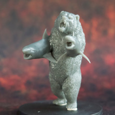 Picture of print of Sharkenbear  - Tabletop Miniature (Pre-Supported)