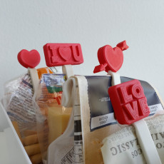 Bag Clip Interchangeable Heads. Valentine's Day Edition.