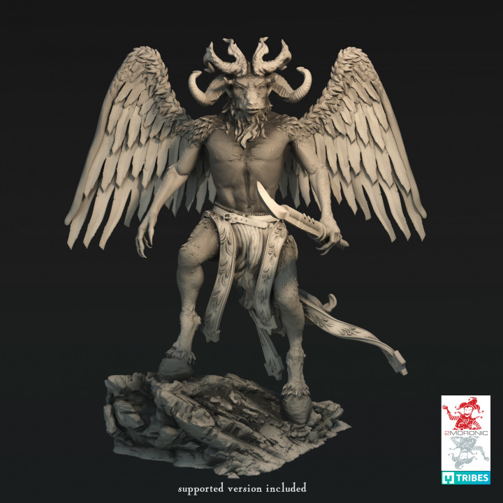 $8.00Baphomet the Horned Prince of Demons (3 inch/75 mm base, 3+ inch/75+ mm height miniature)
