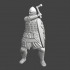 Medieval Russian axe warrior in combat image