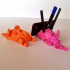 Articulated Elephant Mobile & Pen Holder -- No Support Print In Place image