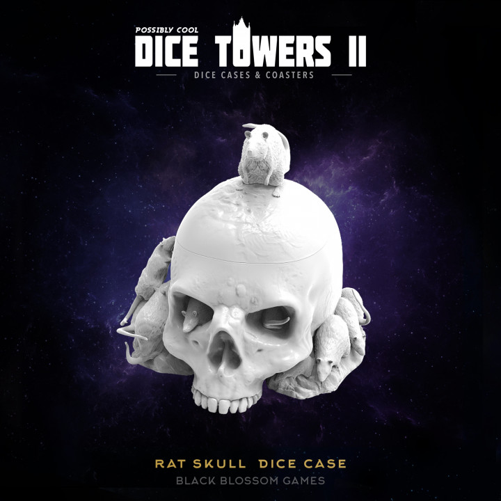 $7.99DC13 Skull Rats Dice Case Box :: Possibly Cool Dice Tower 2