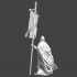 Medieval banner of Novgorod . Russian knight image