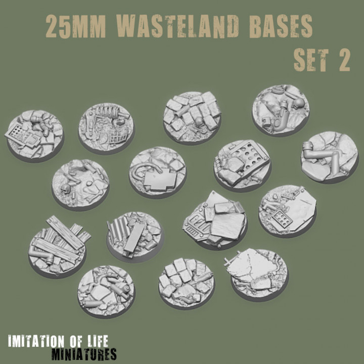 $3.0025mm Wasteland Bases set 2