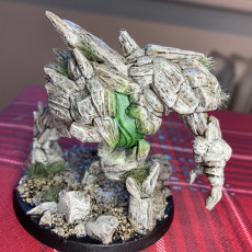 Picture of print of Earth elemental 32mm pre-supported