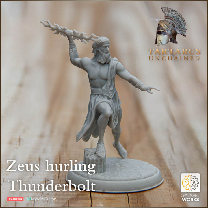 $6.00Zeus hurling Thunderbolt - Tartarus Unchained