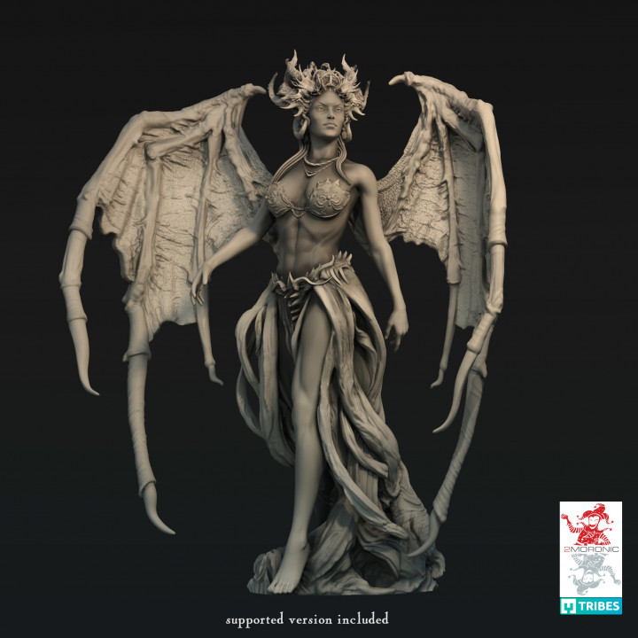 $10.00Lilith the Queen of Night, The First Succubus (3 inch/75 mm base, 4+ inch/100+ mm height miniature)