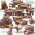 010 Ancient Taoist Imperial Undersea Chinese Throne Scatter Terrain and Props and Modular Palace City Set image