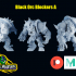 Fantasy Football Black Orc team - PRE-SUPPORTED image