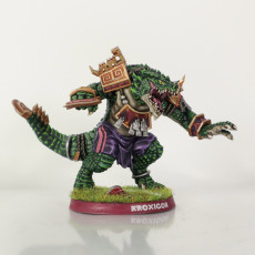Picture of print of Fantasy Football Lizardmen team - Presupported