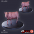 Farm Animal Cow Set / Eating / Sitting image