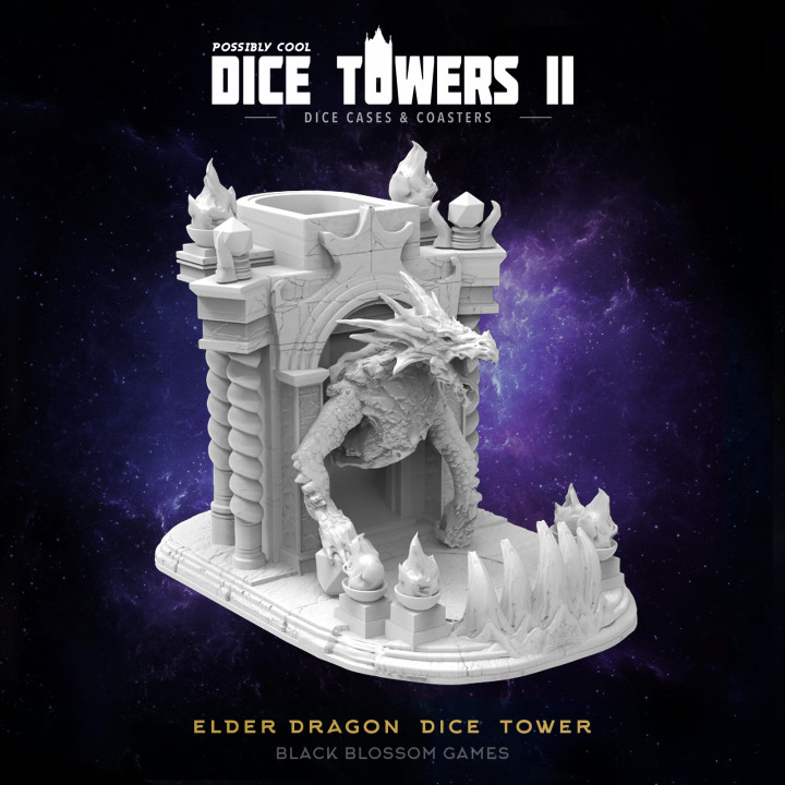 DT05 Elder Dragon Dice Tower :: Possibly Cool Dice Tower 2's Cover