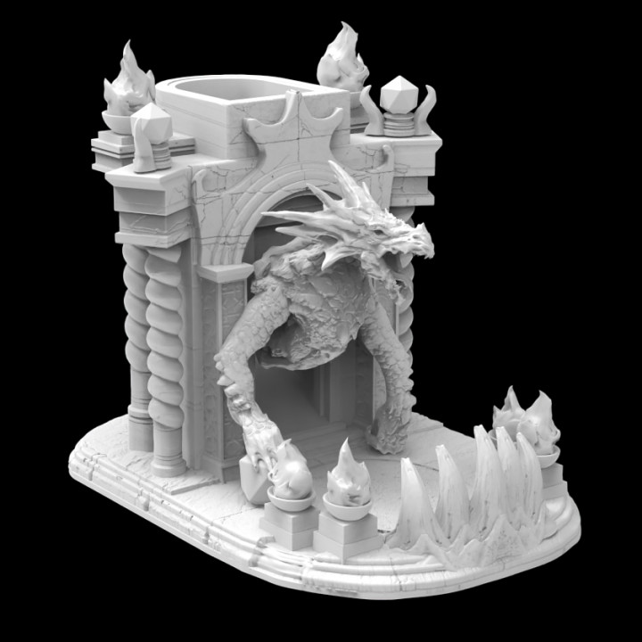 $11.99DT05 Elder Dragon Dice Tower :: Possibly Cool Dice Tower 2