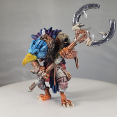 Picture of print of Kenku Bladed Staff [Pre-Supported]