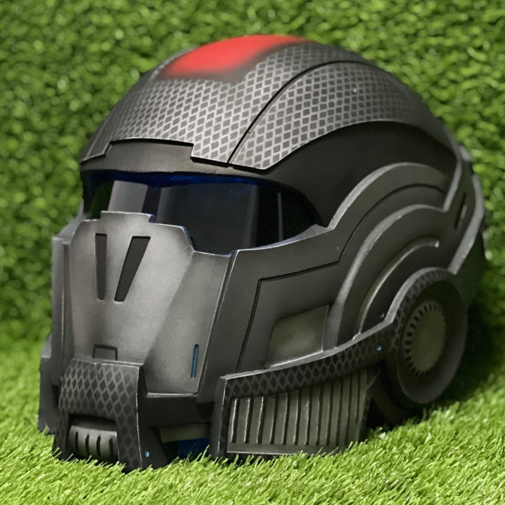 printable sci fi N7 mass effect helmet