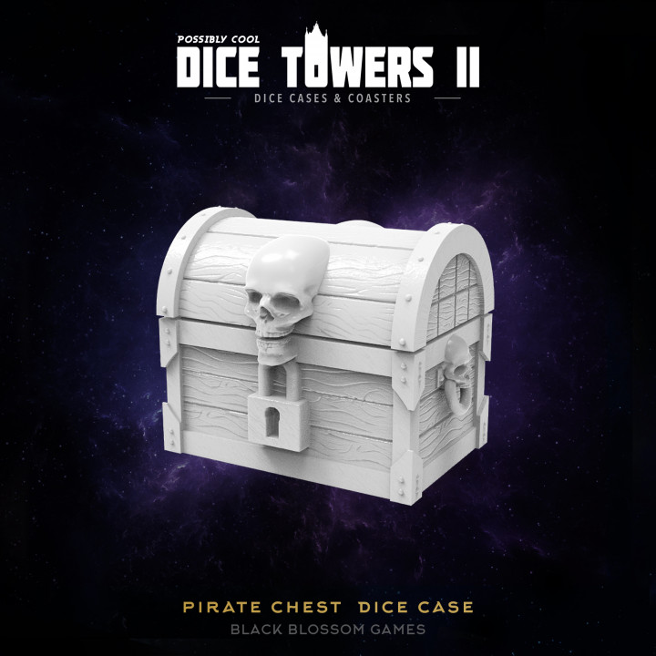 $4.99DC26 Pirate Chest Dice Case Box :: Possibly Cool Dice Tower 2