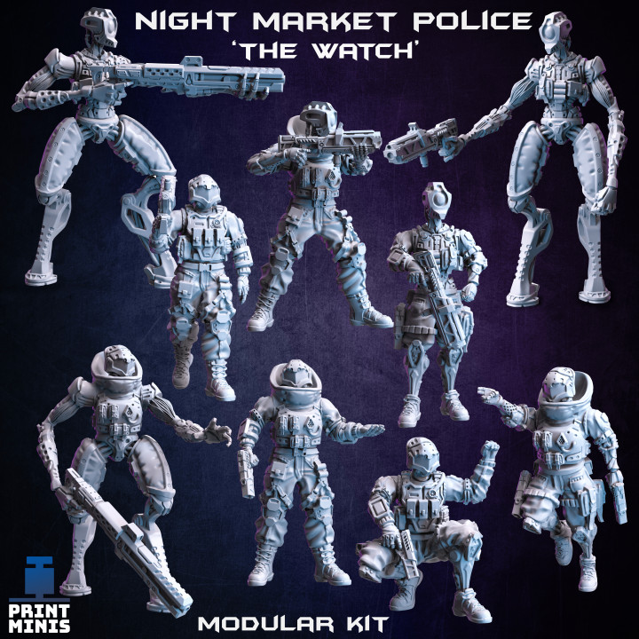 $9.99The Watch Cyberpunk Police (modular) - Night Market Collection
