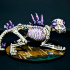 Big Cat Skeleton and Crow Rider2 print image