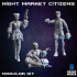 Night Market Citizens (modular kit) - Night Market Collection image