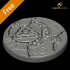 LegendGames FREE Eldar 60mm round Sigil and Skull figure base image