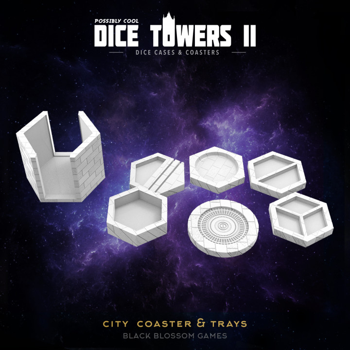 TC10 Sewers City Master Coaster & Trays :: Possibly Cool Dice Tower 2's Cover
