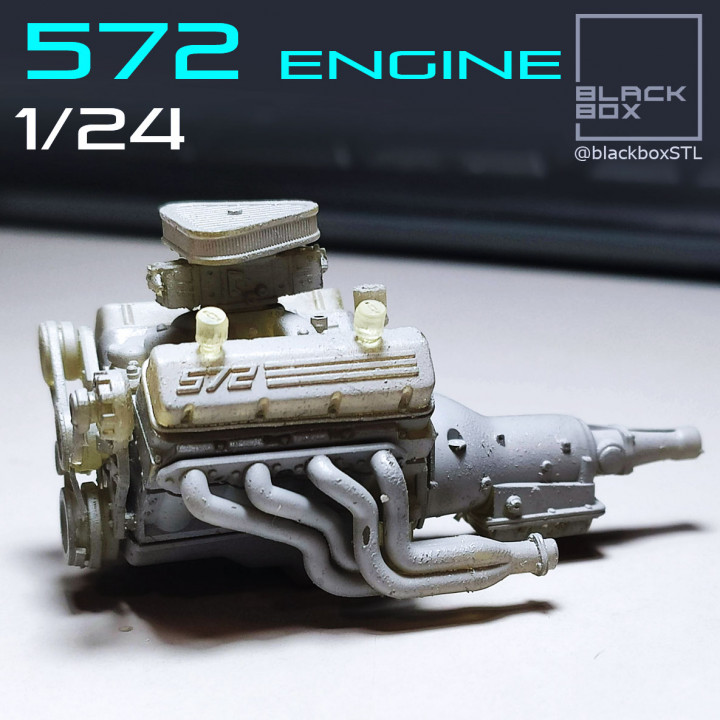 $13.00572 ENGINE 1-24TH FOR MODELKITS AND DIECAST