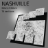 3D Nashville | Digital Files | 3D STL File | Nashville 3D Map | 3D City Art | 3D Printed Landmark | Model of Nashville Skyline | 3D Art image