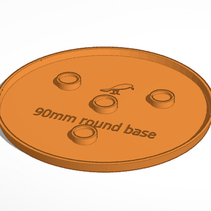 90mm round base (Magnetic)
