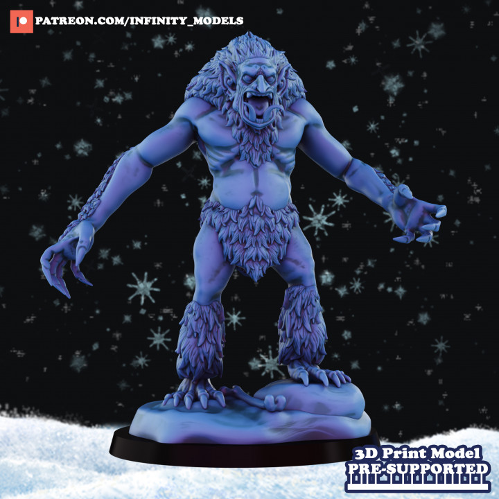 3D Printable Ice Troll by InfinityModels