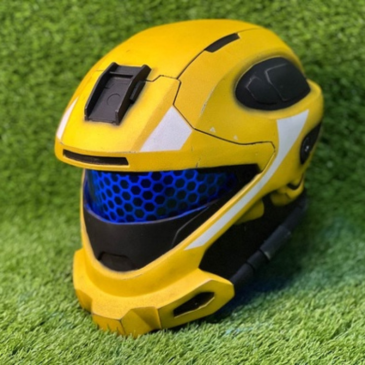 printable scifi Halo Recon helmet 3D print model