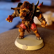 Picture of print of FANTASY FOOTBALL MINOTAUR STAR PLAYER - PRESUPPORTED